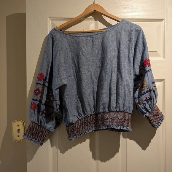 Gap Embroidered Boho Blouse - Picture 3 of 10